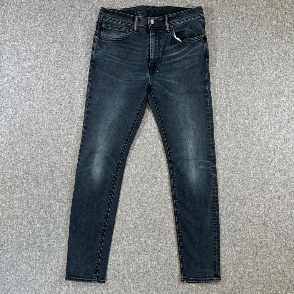 Levis 512 Slim Taper Jeans Mens 34x32 Dark Wash Blue Denim Stretch Pants